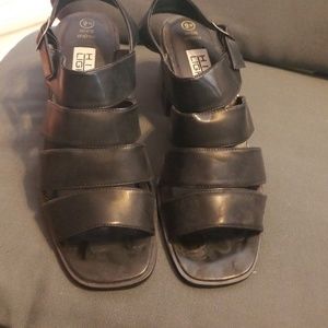 Womens high sandals 1 and1/2" heel